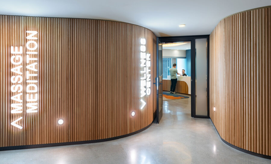 tambour led signage entry