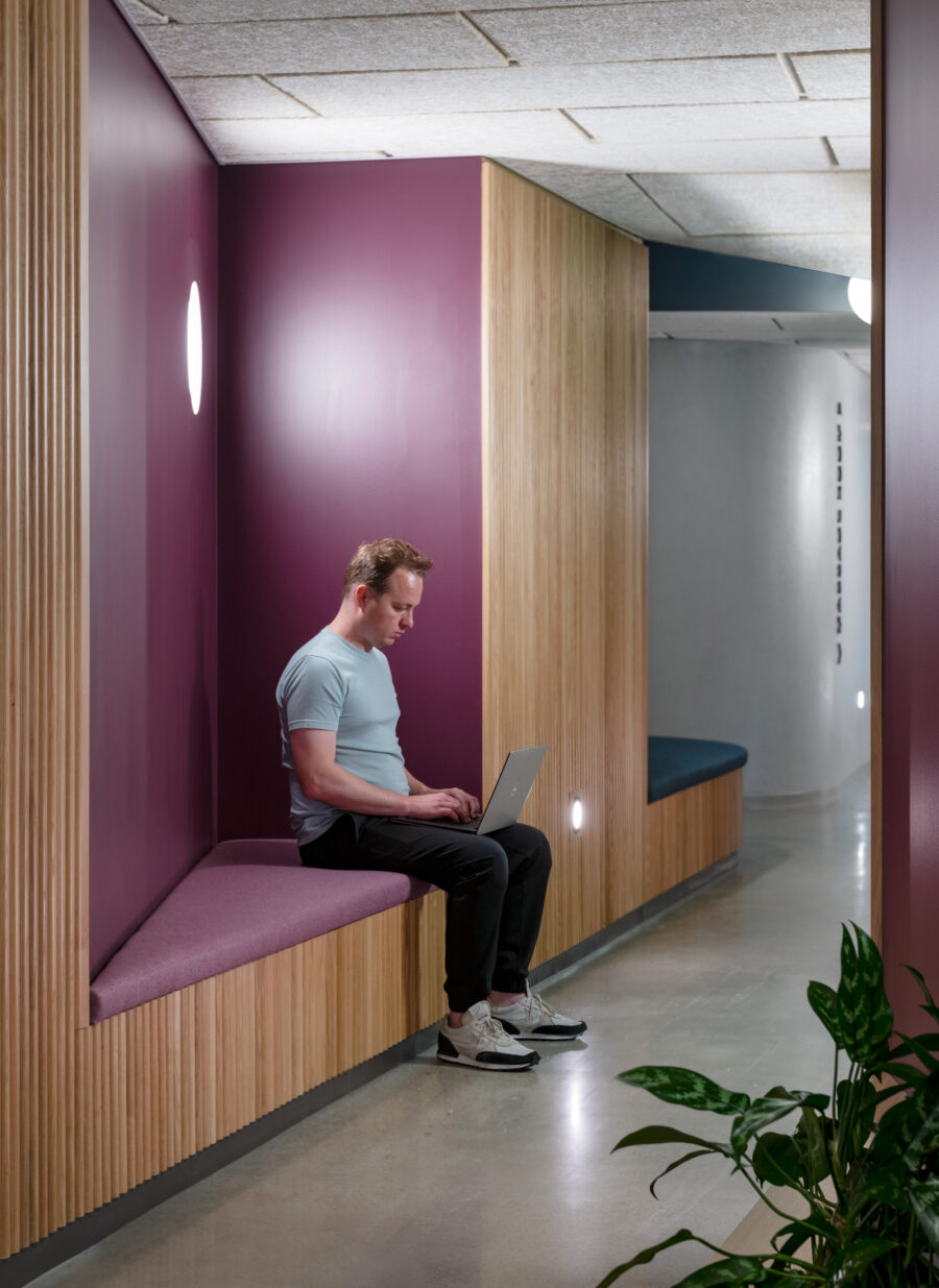 carved seating purple tambour