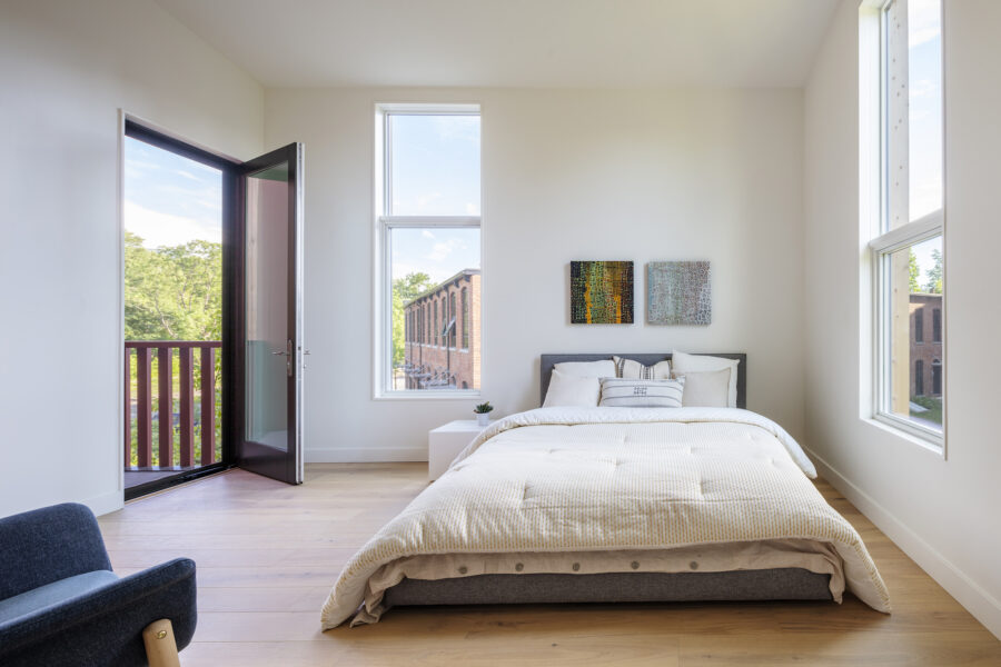 bedroom balcony mill building