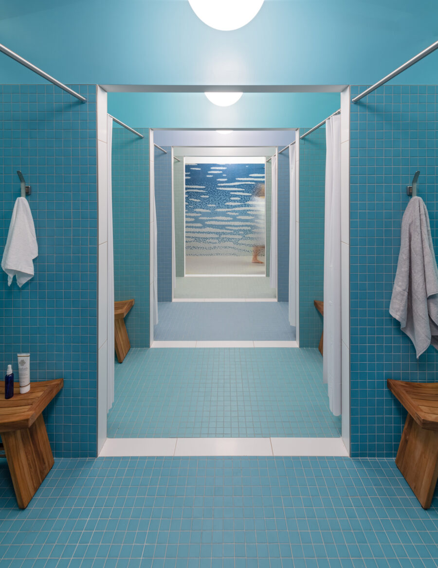 showers color gradient ombre