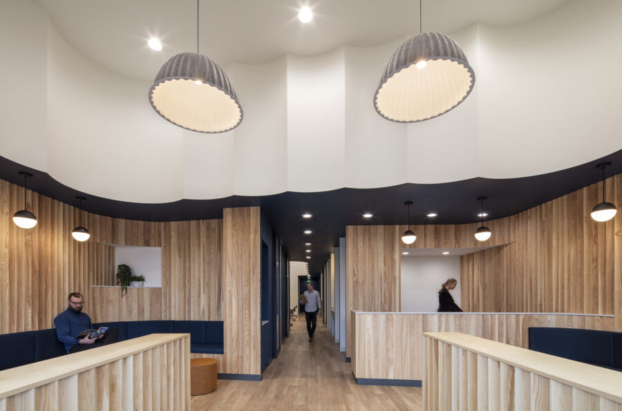 cove moulding wall cladding scallops muuto pendant lights