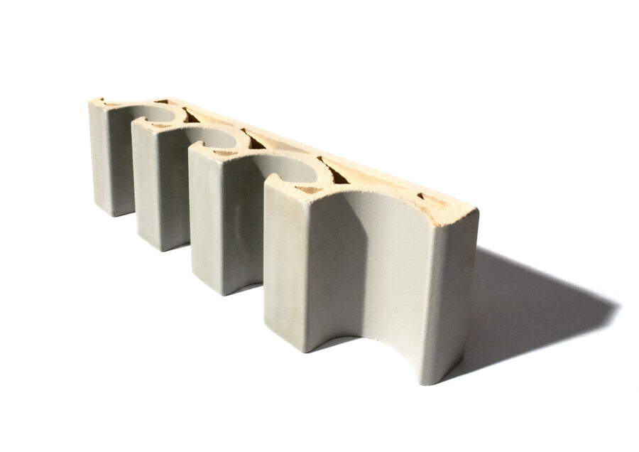 individual terracotta brick lighting channel