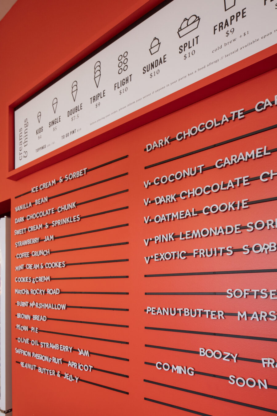 ice cream menu icons