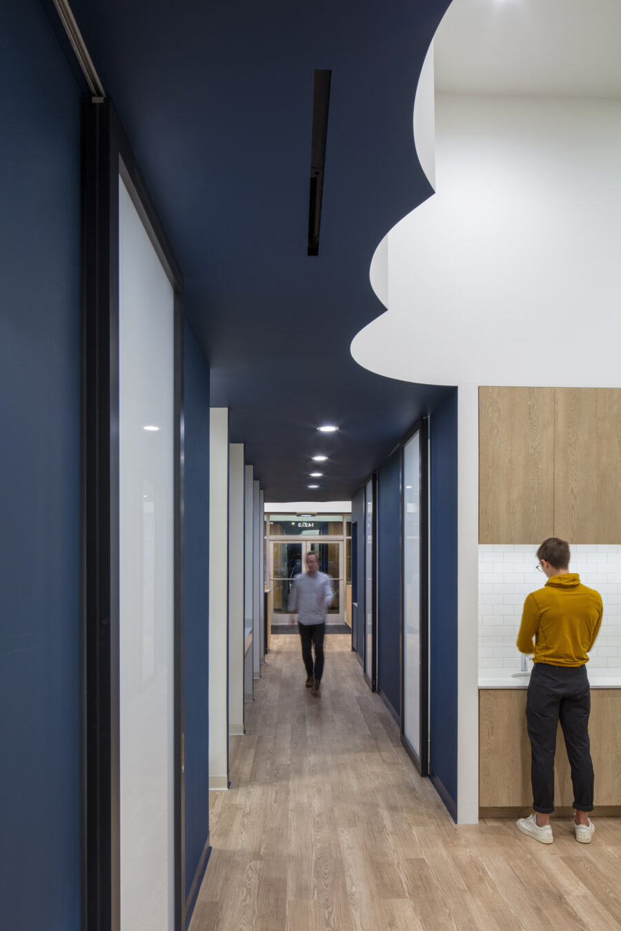 scalloped soffit immersive blue