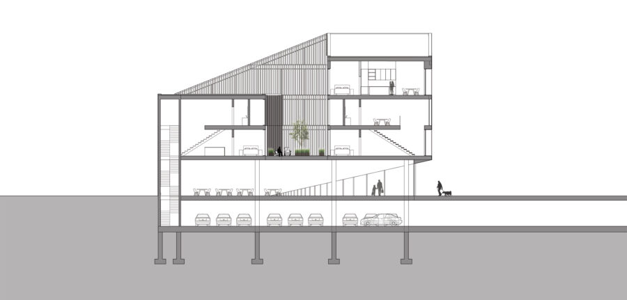 donut building section