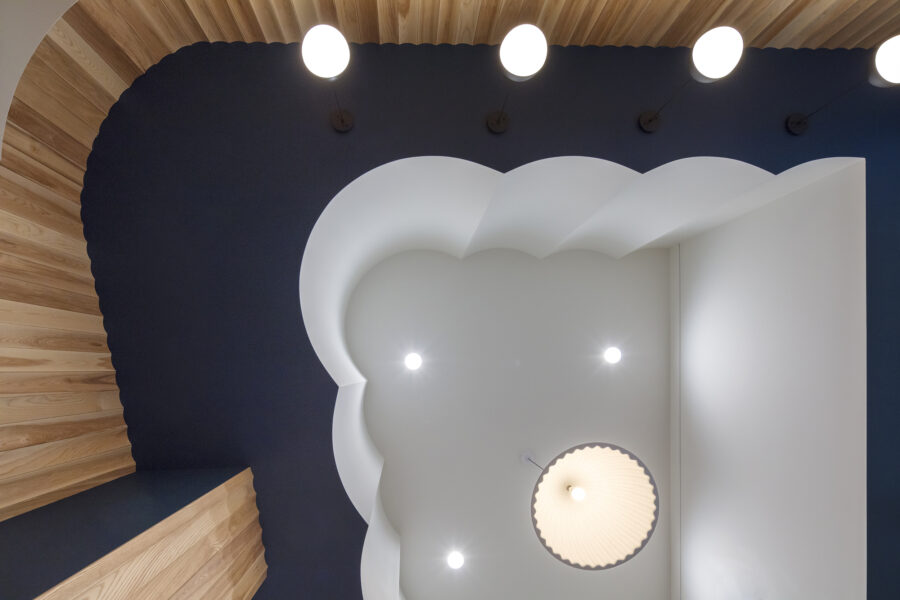 cove moulding wall cladding scallops muuto pendant lights