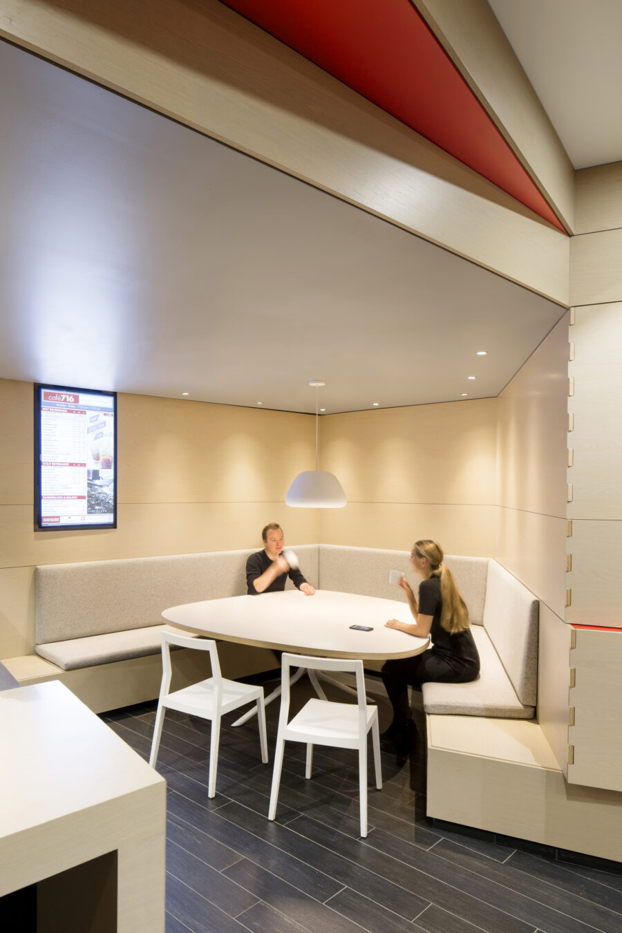 cafe nook angled wall panels