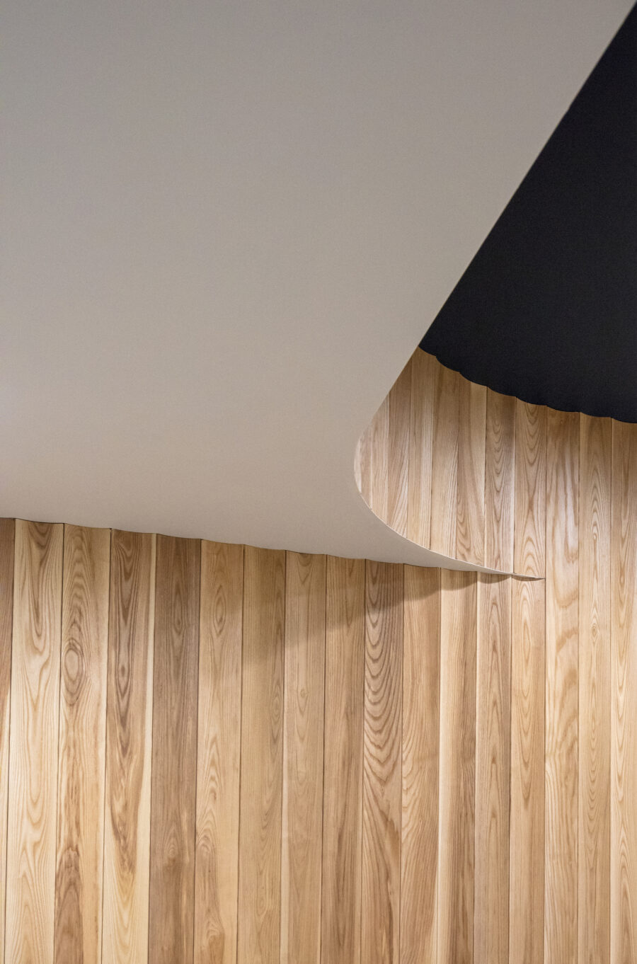 wood cove moulding curve detail