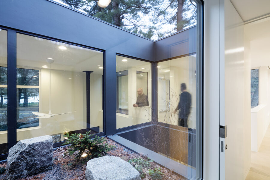 recessed garden from bedroom