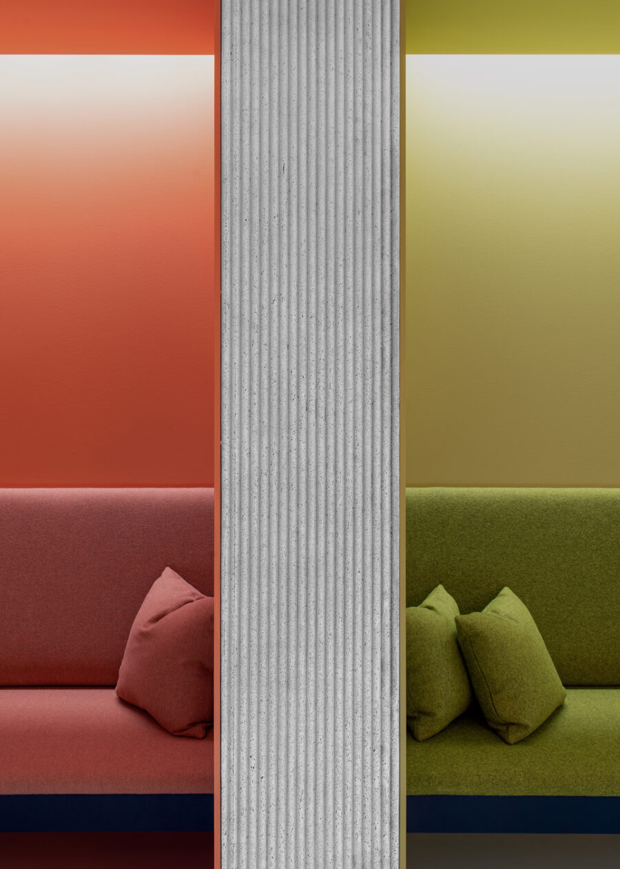 Built-in seating pemberton concrete panels