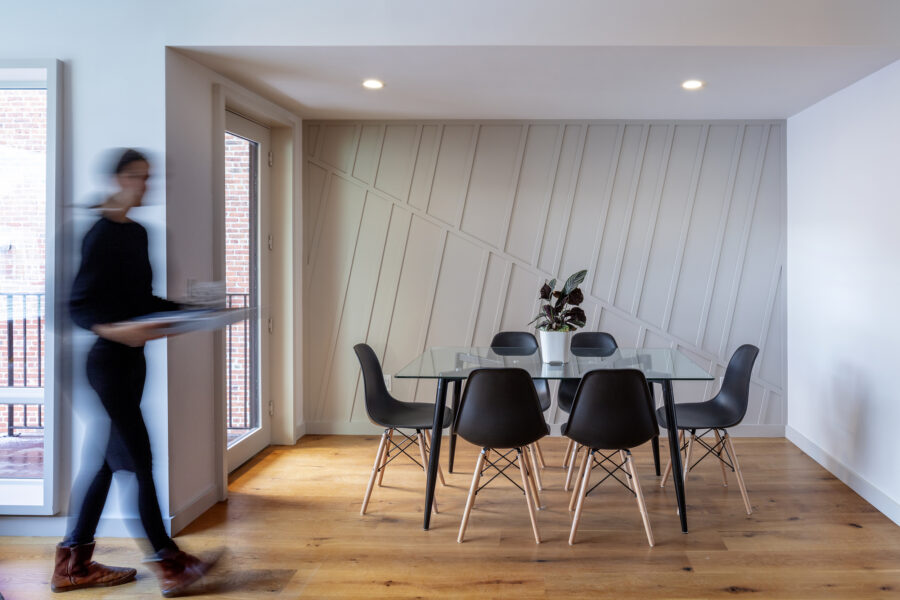 dining room feature wall