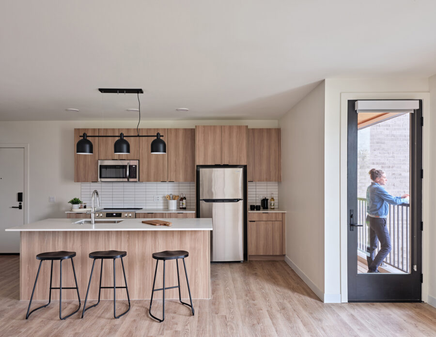 City modern brush park detroit unit interior