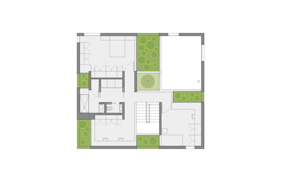 floor plan recessed gardens