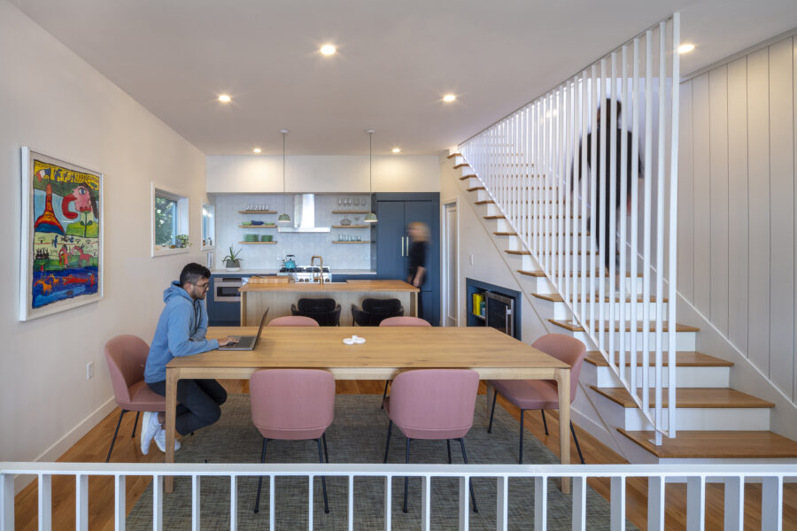 kitchen dining metal slats