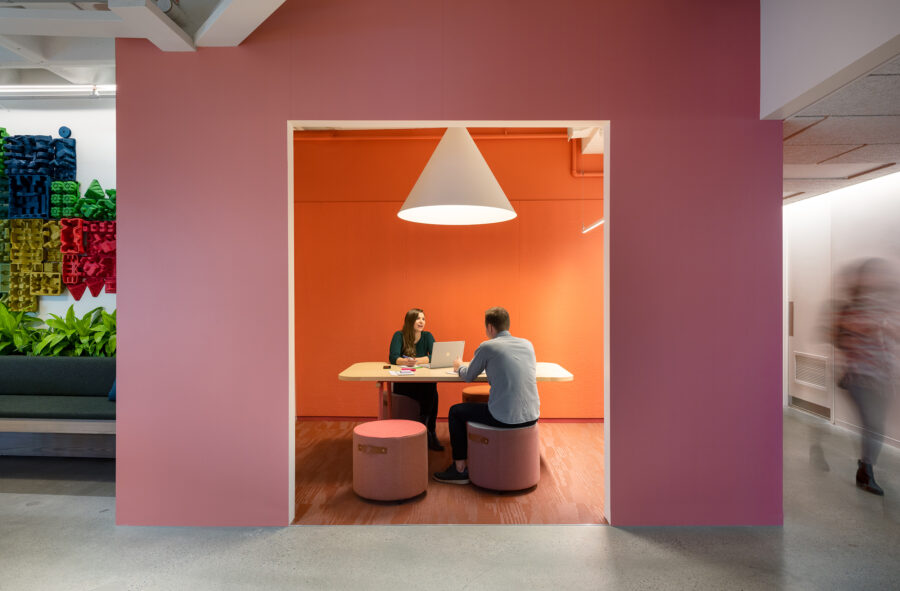 colorful meeting nook