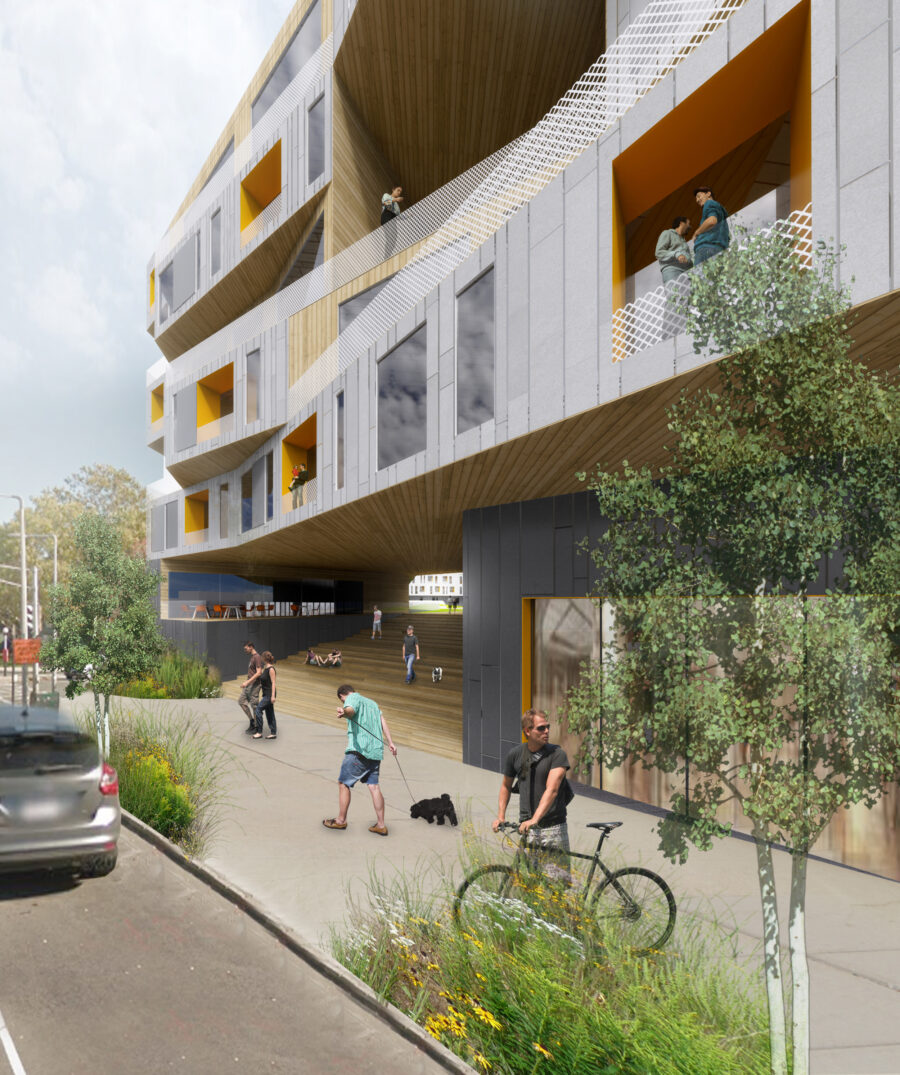 shifting floors recessed balconies