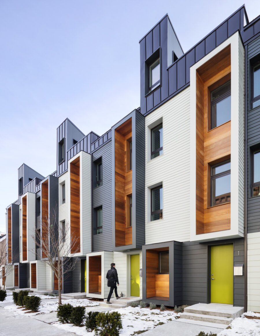 roxbury townhouses net zero window bays