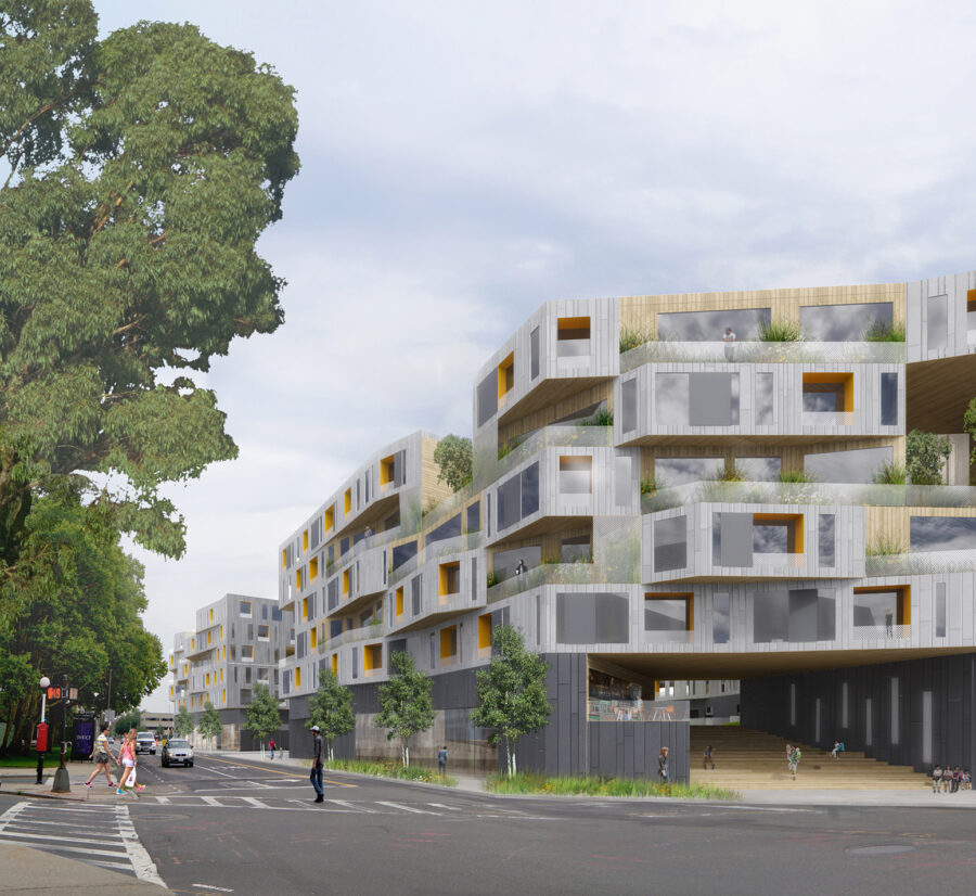 shifting floors recessed balconies