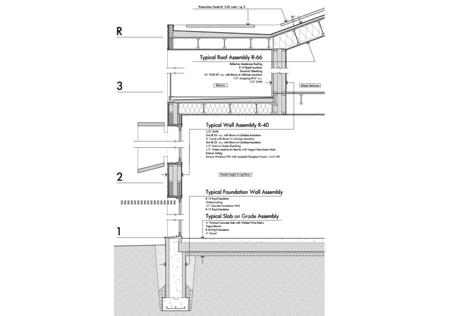 wall section detail drawing