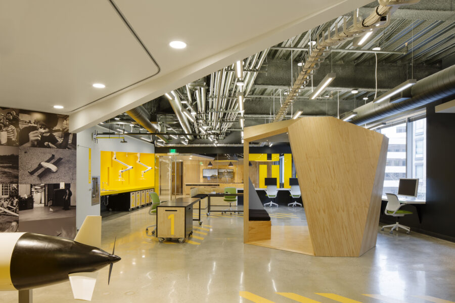 radiata pine meeting pod lab space