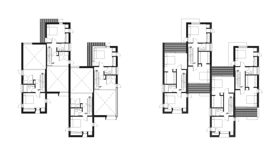 second and third floor plan