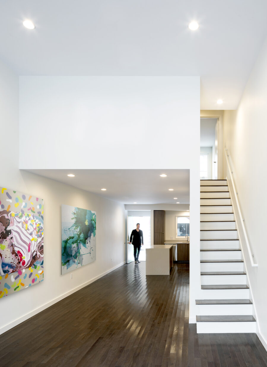 double height living room
