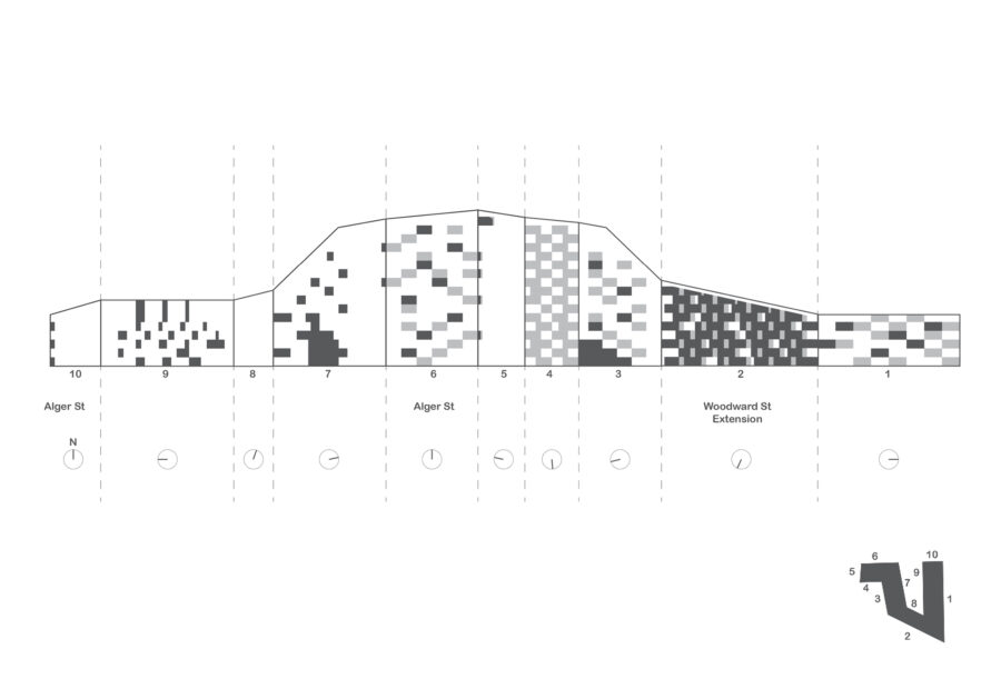 unfolded elevation drawing