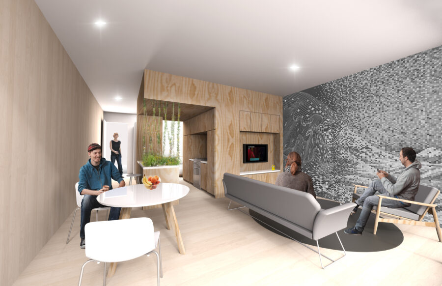 interior view plywood