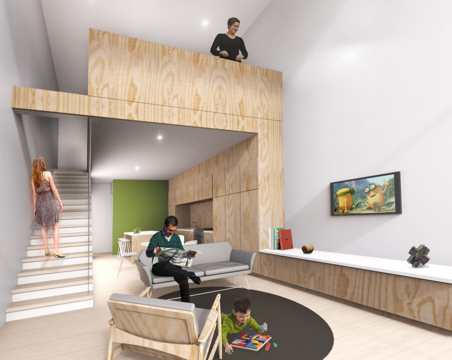 interior view plywood