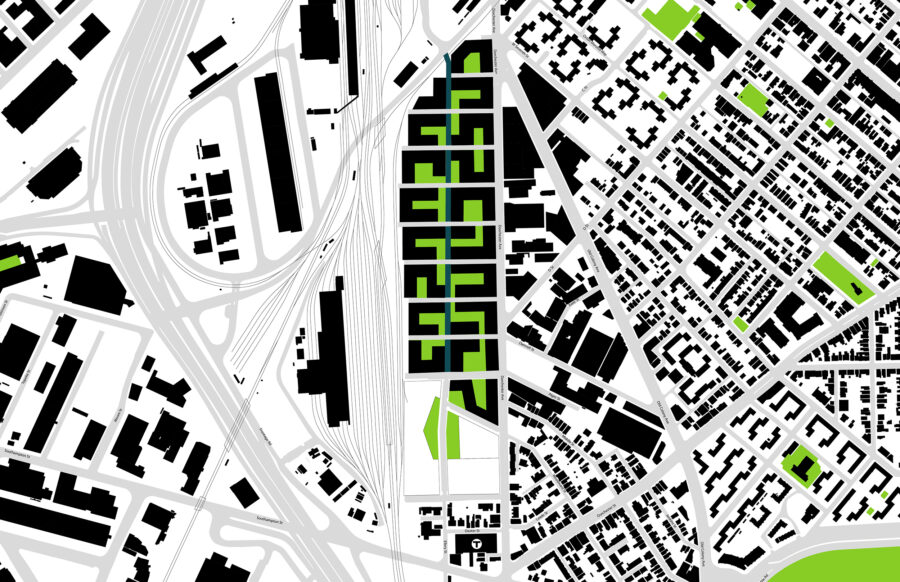 urban courtyard diagram