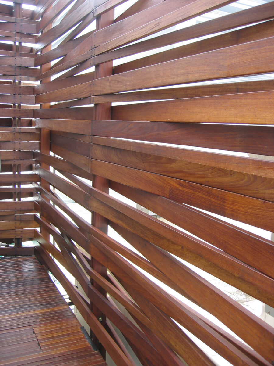ipe wood screen