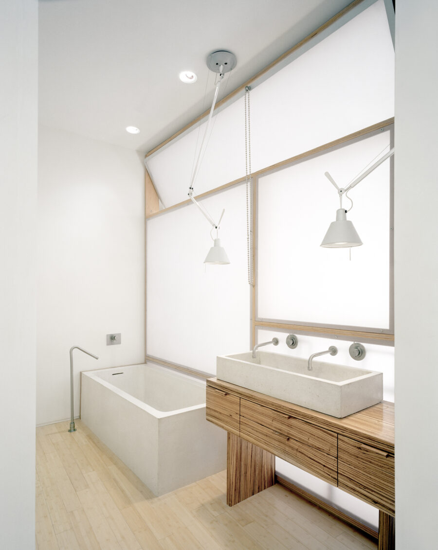 translucent wall panels bathroom