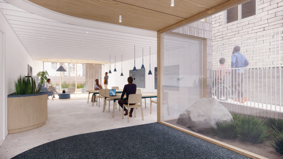 co-working shared living space