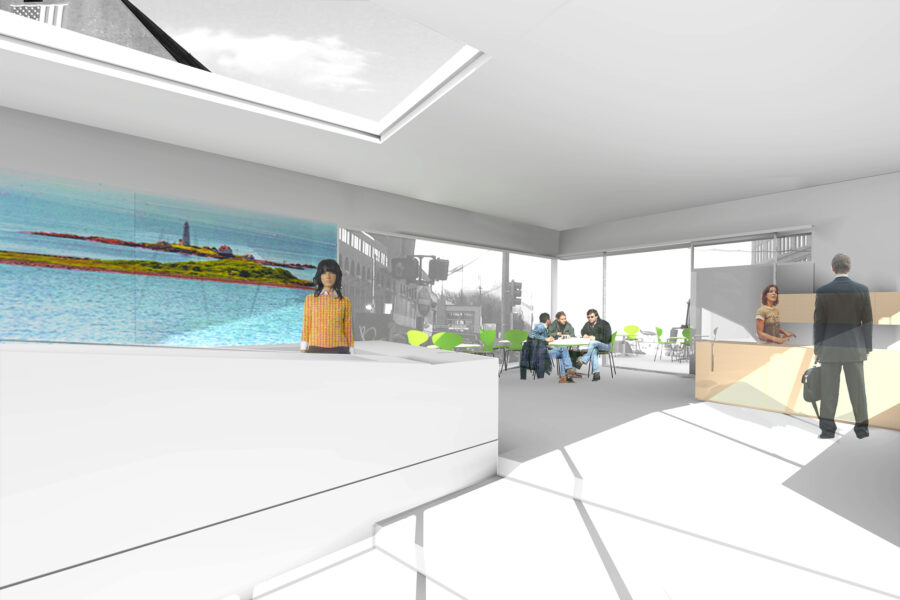 interior view reception