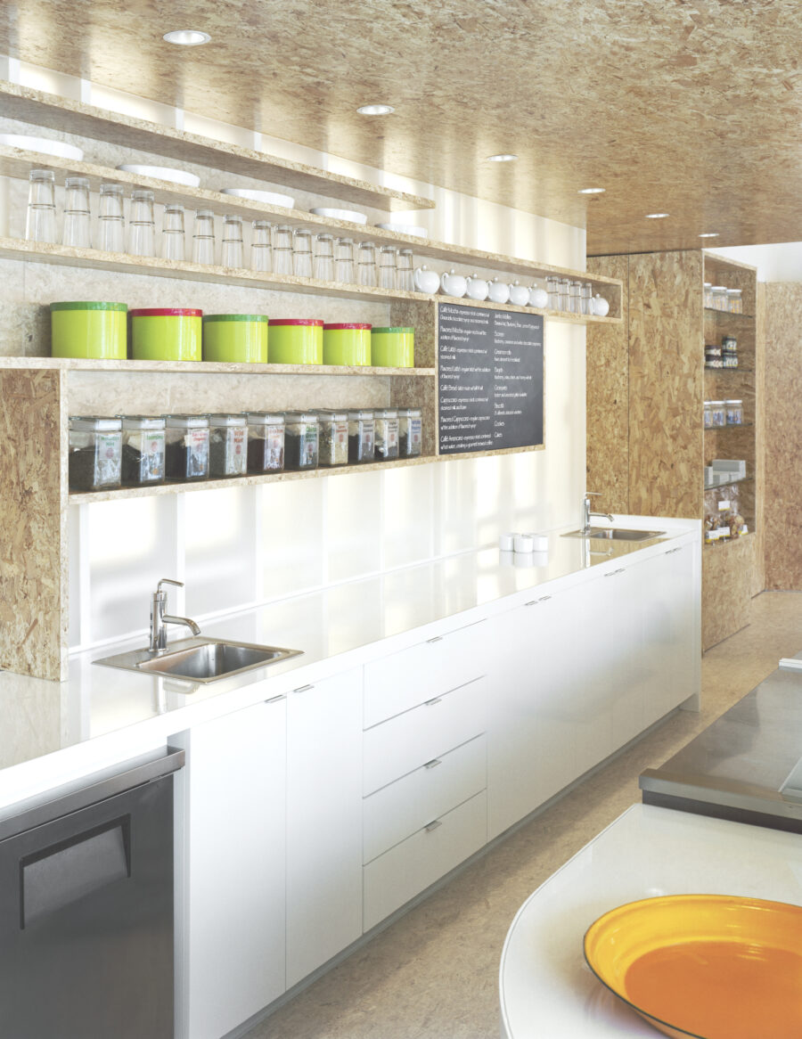 polycarbonate serving counter osb shelving