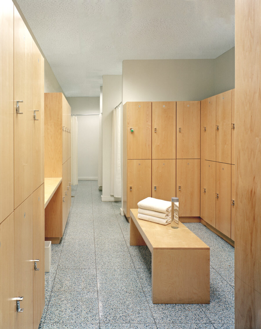 wood locker room