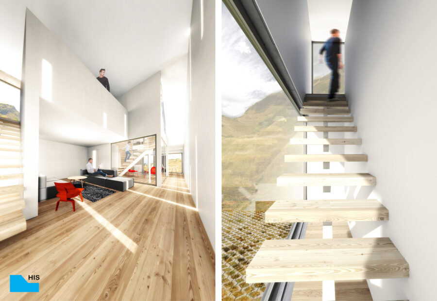 interior renderings his unit