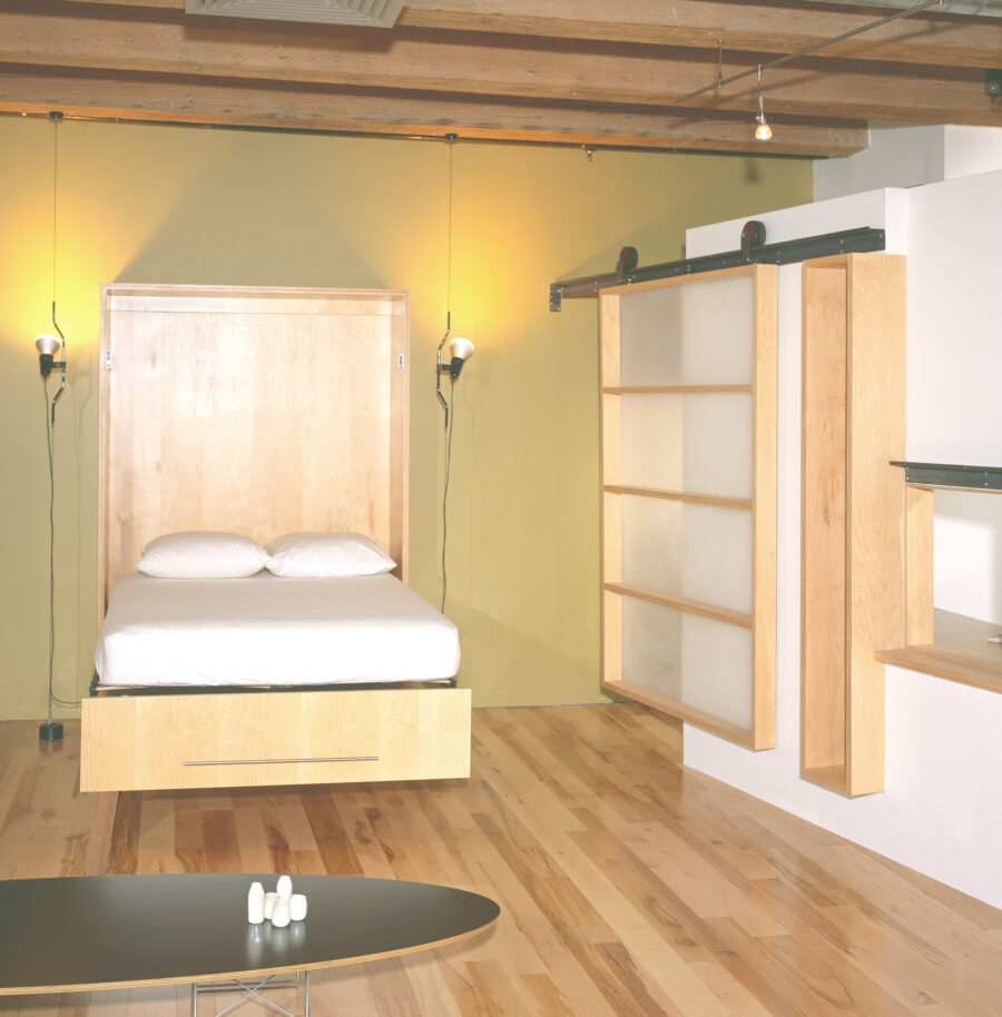 murphy bed sliding screen