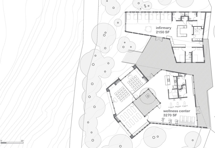 floor plan shared outdoor space
