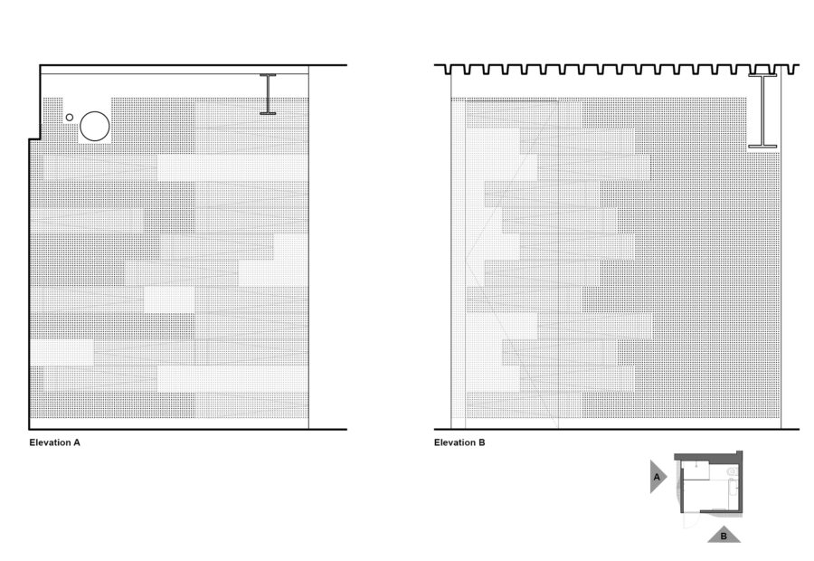 wood dowel wall panels diagram