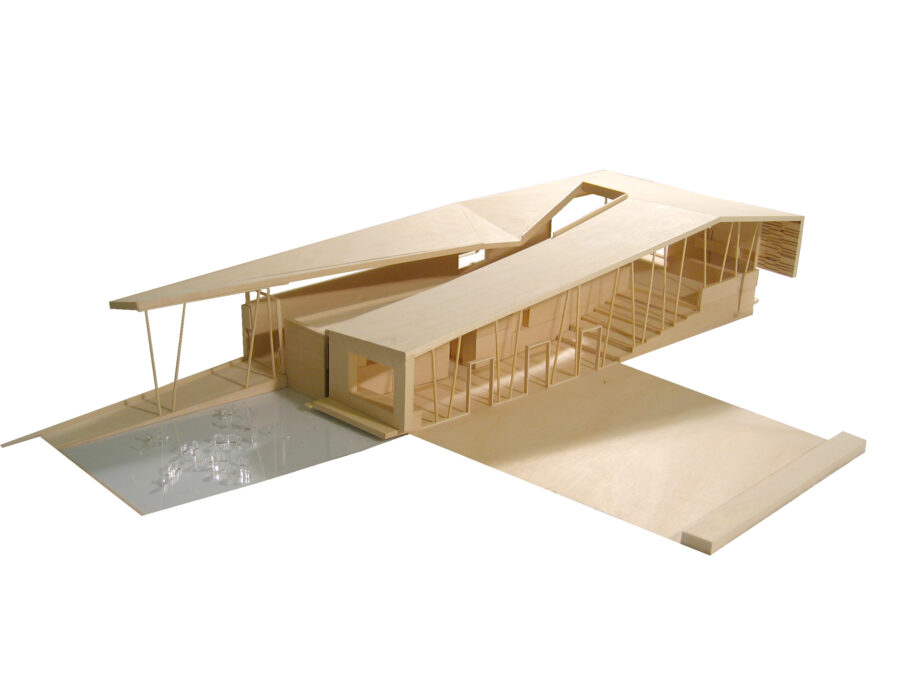 wood building model