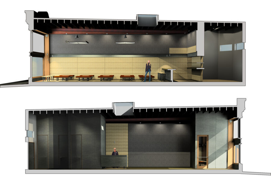 section perspective renderings