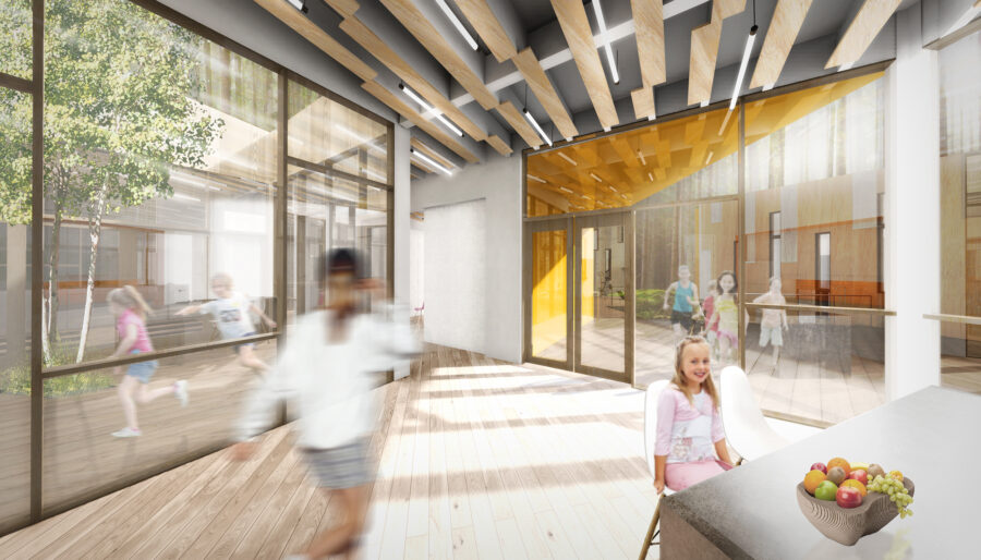 interior rendering wellness center