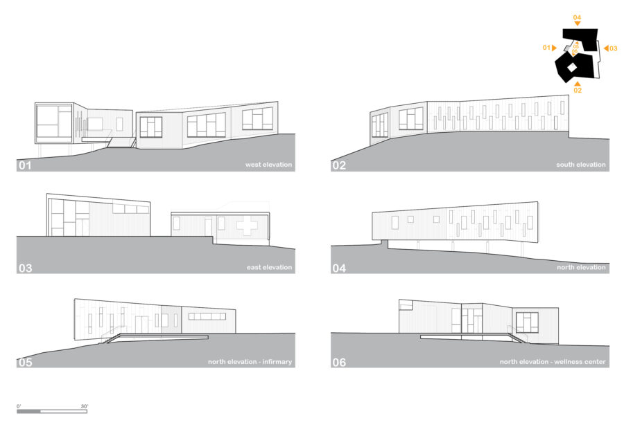 elevation drawings wood cladding