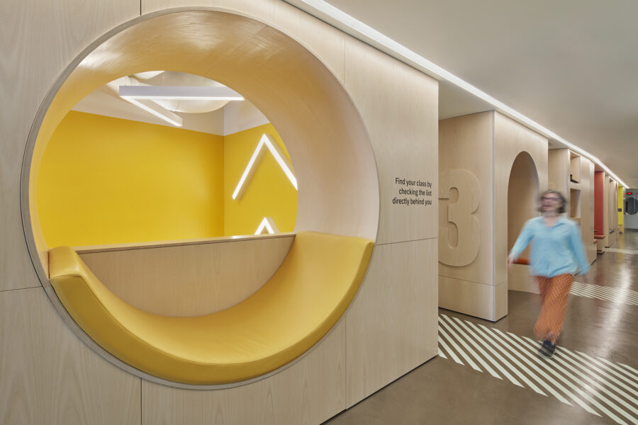 social spine circular reading nook