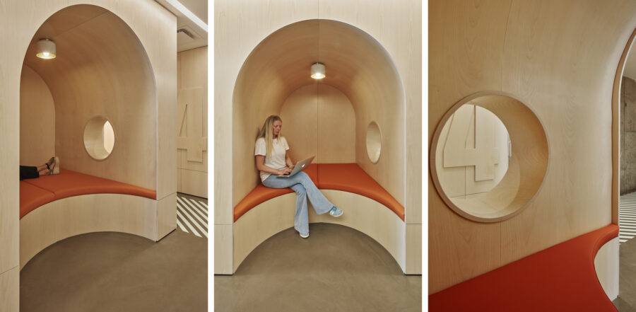 arched reading nook