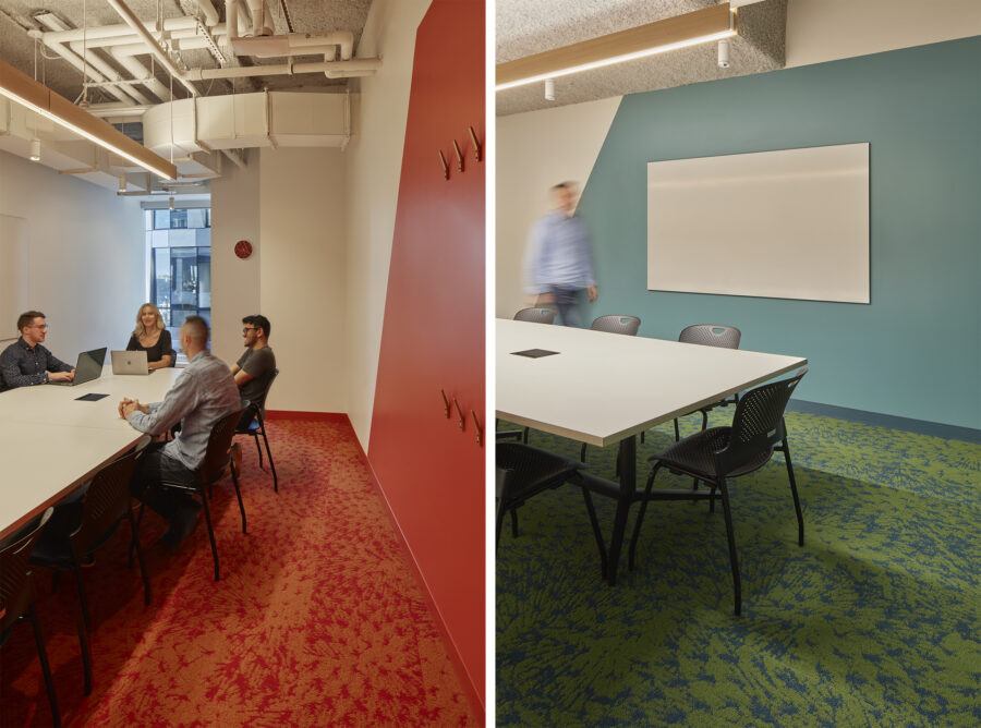 colorful meeting class rooms