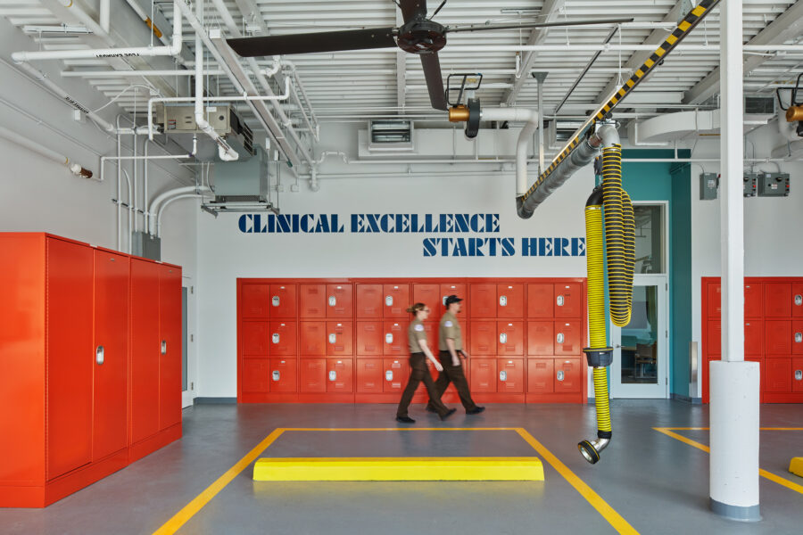 Boston EMS ambulance bay lockers
