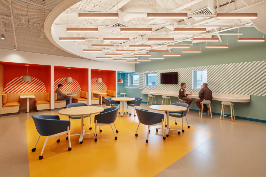 Boston EMS cafeteria food space