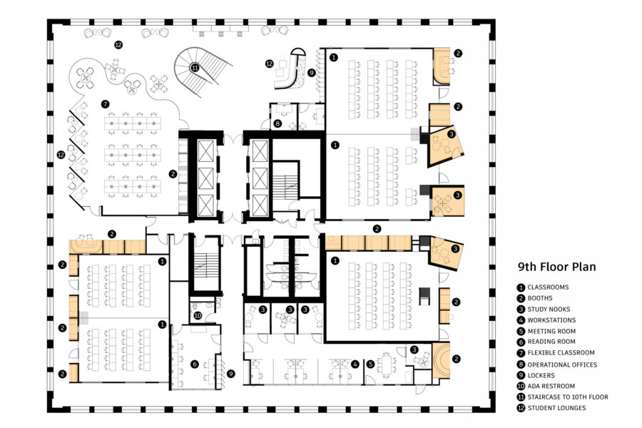 Northeastern University 9th floor plan